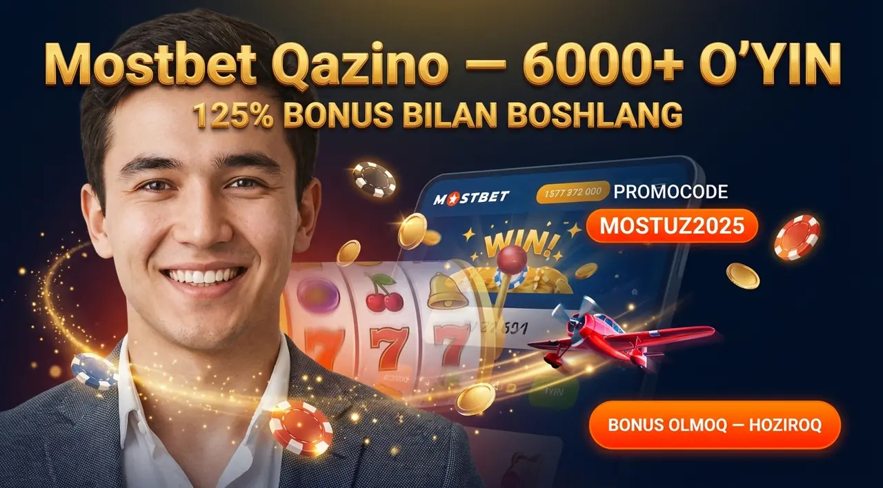 Mostbet Qazino: 6000+ O'yinlar va 125% Bonus